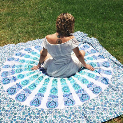 Yoge Mat Bohemian Mandala Round Beach